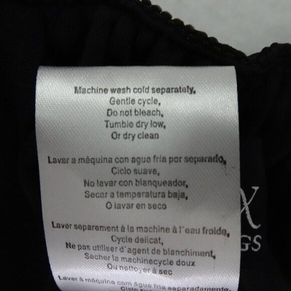 Alex Evenings Wide Leg Pants Women's Plus Size 3X Black Chiffon Dressy Flowy - Picture 11 of 11